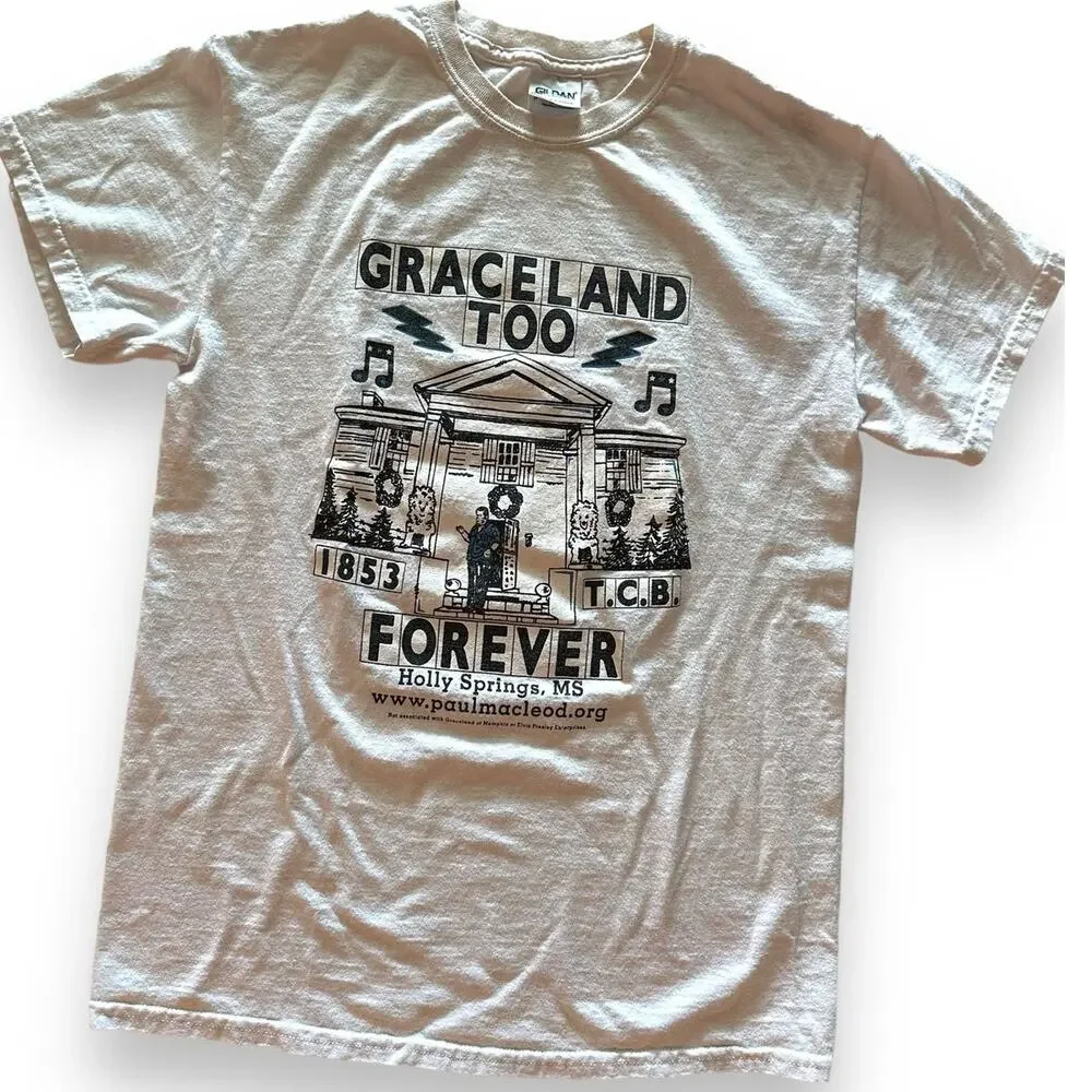 RARE Collectors Graceland Too Memphis Elvis Paul Macleod Shirt S